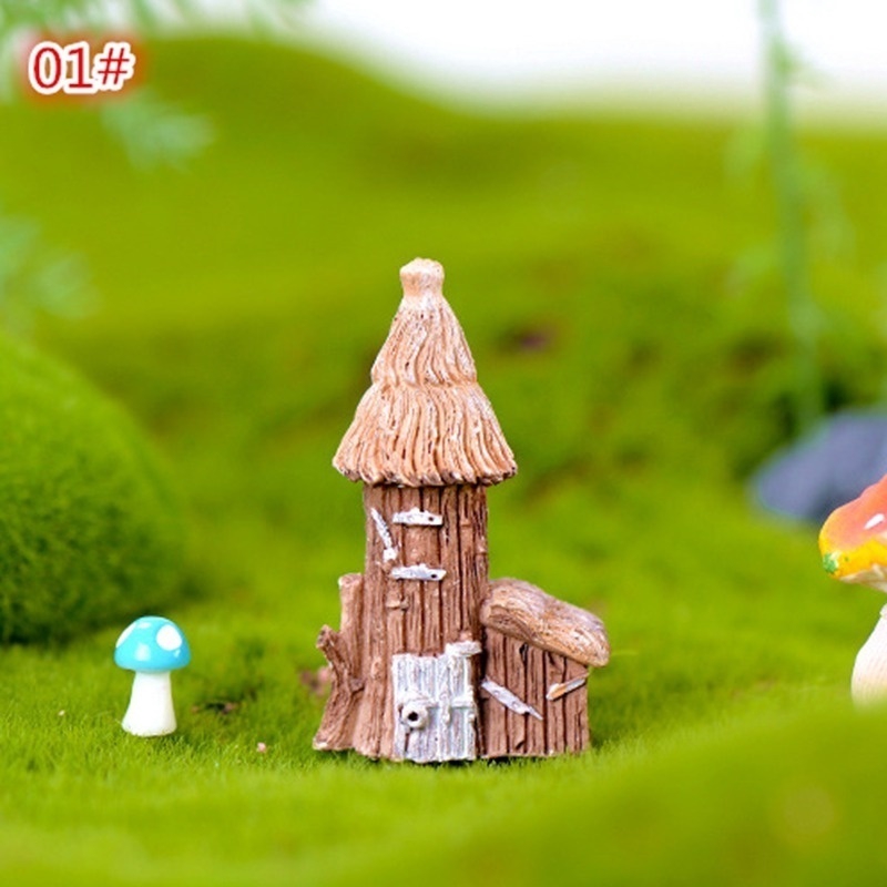 Mô hình ngôi nhà cổ điển bằng gỗ tùy chọn kiểu dáng trang trí sân vườn