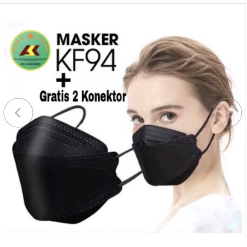 Combo 10-50 chiếc Khẩu trang KF94 4D màu đen công nghệ cao của Hàn Quốc 4 lớp chống bụi mịn và kháng khuẩn