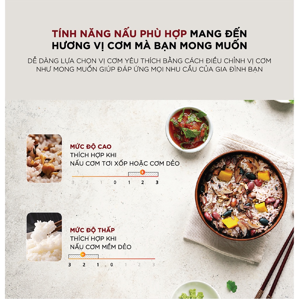 Nồi cơm điện tử Cuckoo 1.08L CR-0690F nhiều chế độ nấu, lòng nồi chống dính- Bảo hành 2 năm