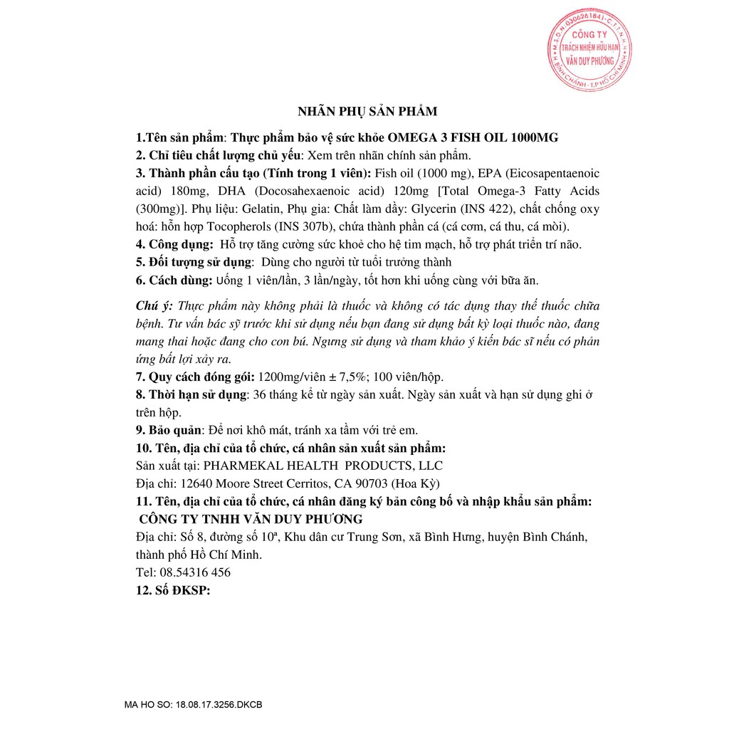 [Mã 66FMCGSALE hoàn 8% xu đơn 500K] Viên Uống Dầu Cá Pharmekal Omega 3 Fish Oil 1000Mg 100 Viên | BigBuy360 - bigbuy360.vn