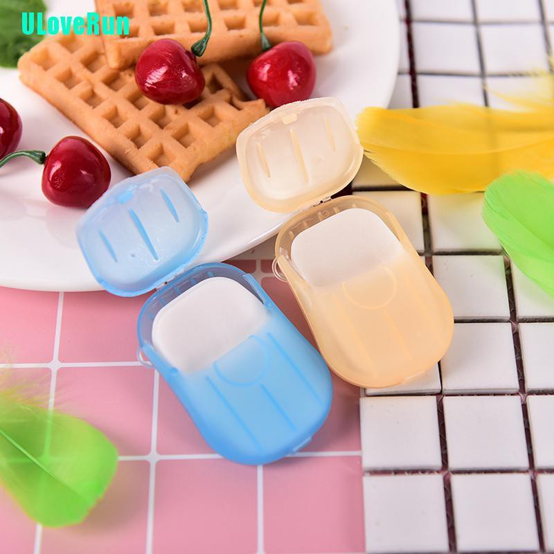 Uloverun 1 Miếng Giấy Xốp Rửa Tay Tạo Bọt Có Mùi Thơm Tiện Lợi Dành Cho Đi Du Lịch