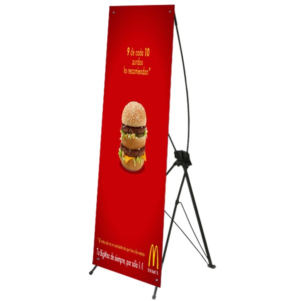 [Nhập khẩu chính hãng] Khung standee 60x160cm hoặc 80x180cm treo banner chữ X kiểu dáng Hàn Quốc