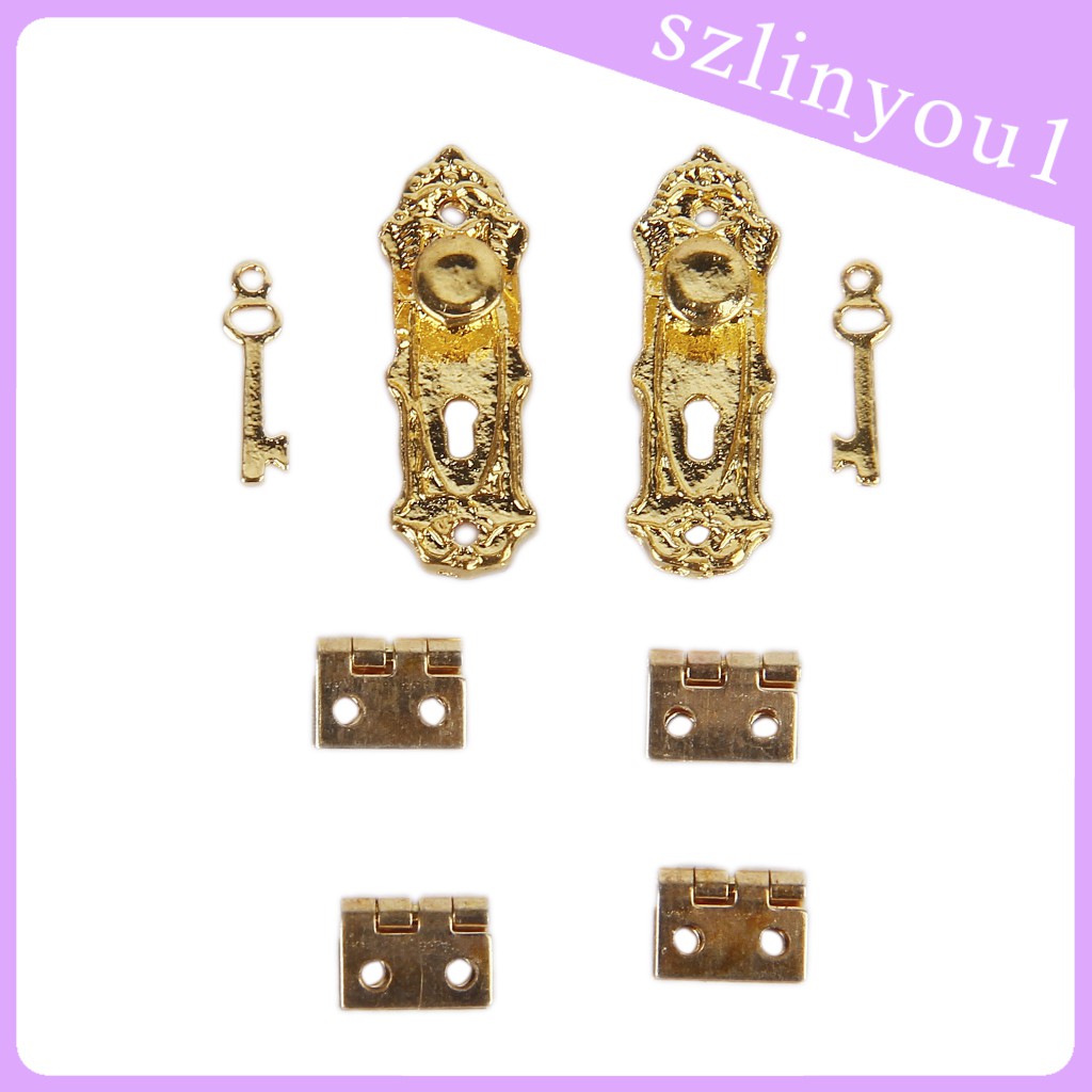 Bộ 12 Bản Lề Cho Nhà Búp Bê Tỉ Lệ 1 / 12