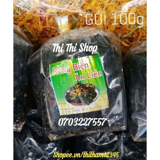 ( MIỄN SHIP Ở HCM) GÓI 100G Rong biển cháy tỏi ăn liền ngon rẻ, chất lượng( dạo/ sỉ/ ăn vặt)