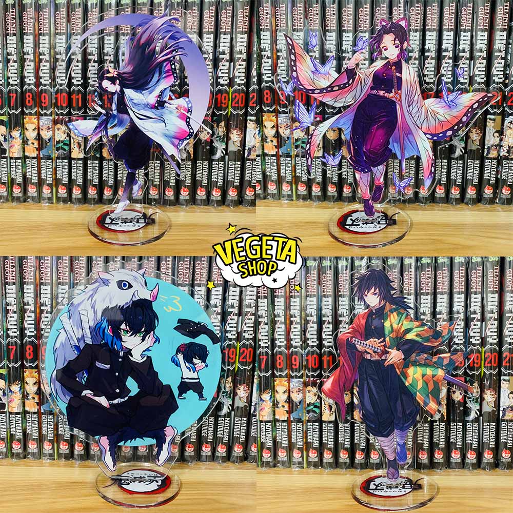 Mô Hình Tượng Standee Acrylic Mica 2 mặt Thanh Gươm Diệt Quỷ - Kimetsu No Yaiba - Tanjiro Nezuko Zenitsu Inosuke Trụ cột