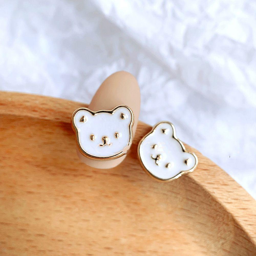 Set 10 Phụ Kiện Trang Trí Móng Tay Nghệ Thuật Hình Gấu / Thỏ Hoạt Hình Phnom Penh Bằng Kim Loại