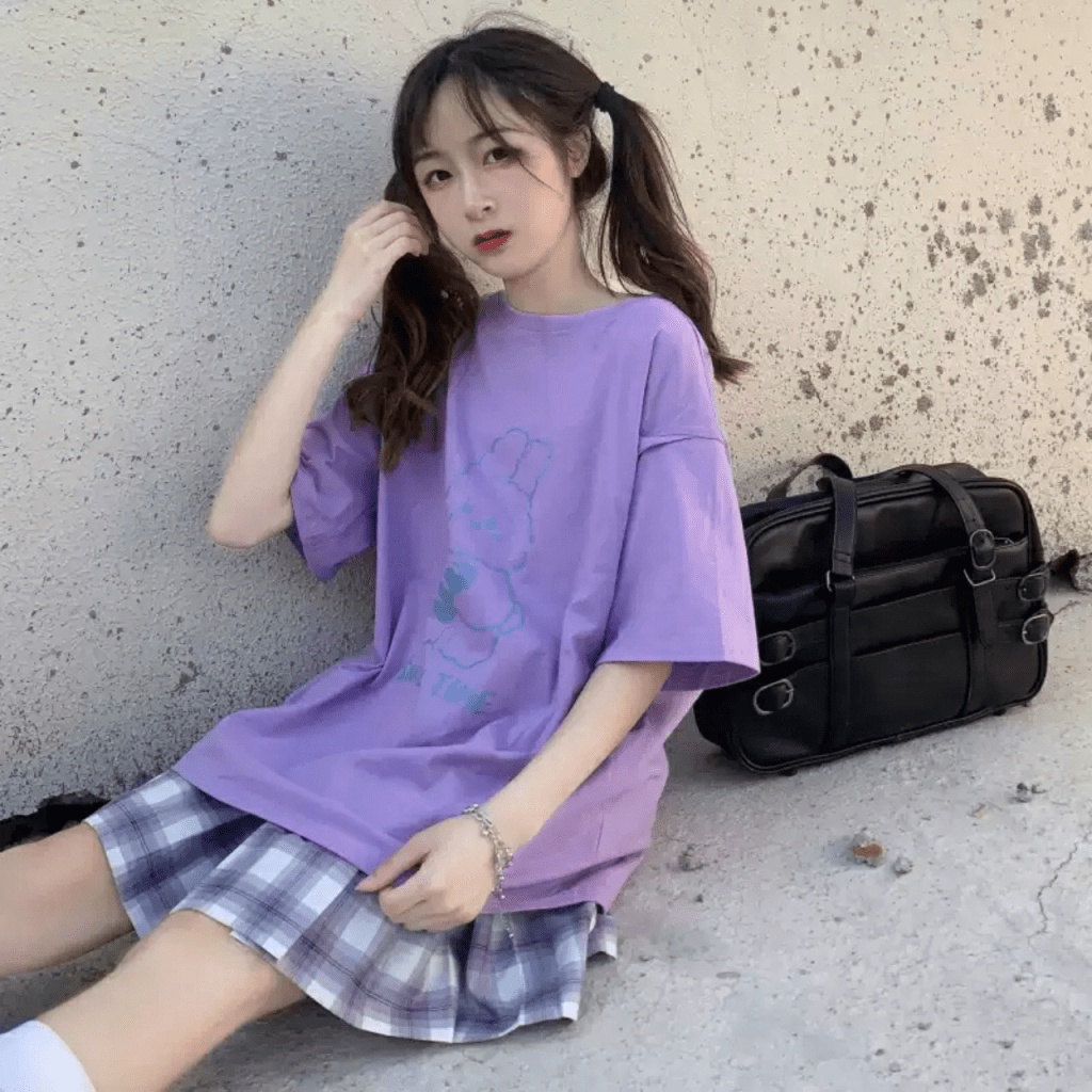 ÁO THUN NỮ FORM RỘNG TAY LỠ SNACK TIME   VẢI SIÊU MỊN  - ĐĂNG QUANG FASHION