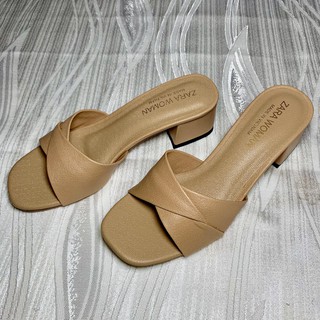 Dép Guốc Cao Gót - Hàng Cao Cấp - Quai Chéo