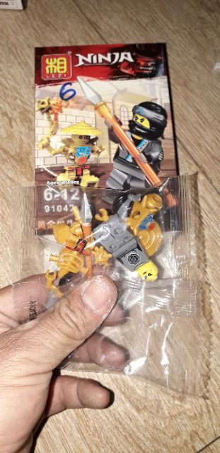 Lắp ráp 1 hộp LegoNinja có 2 nhân vật 91042 bằng nhựa ABS