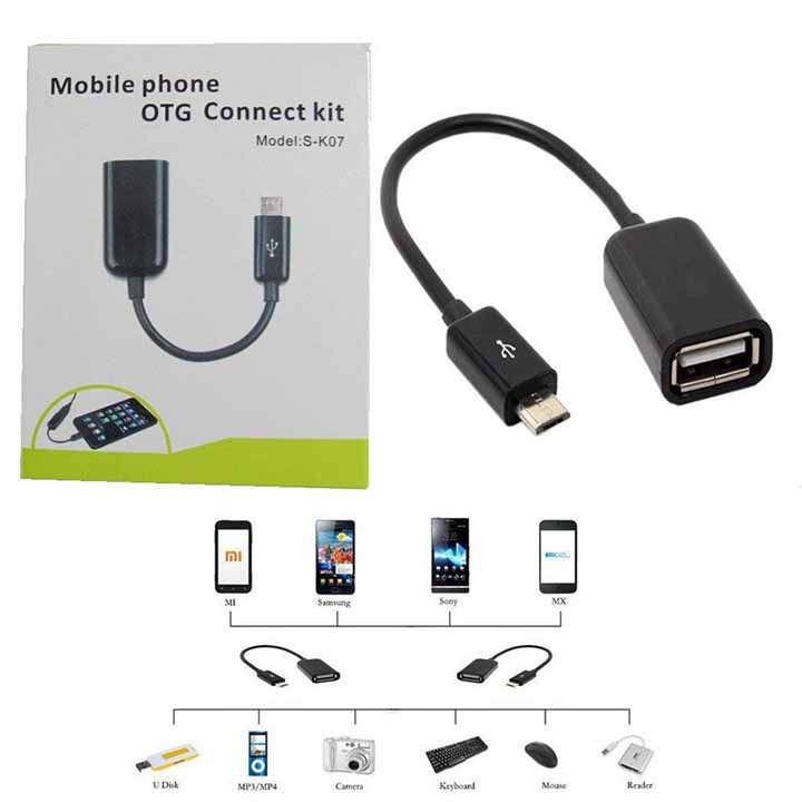 CÁP CHUYỂN ĐỔI Micro USB Mobile Phone OTG Connect Kit