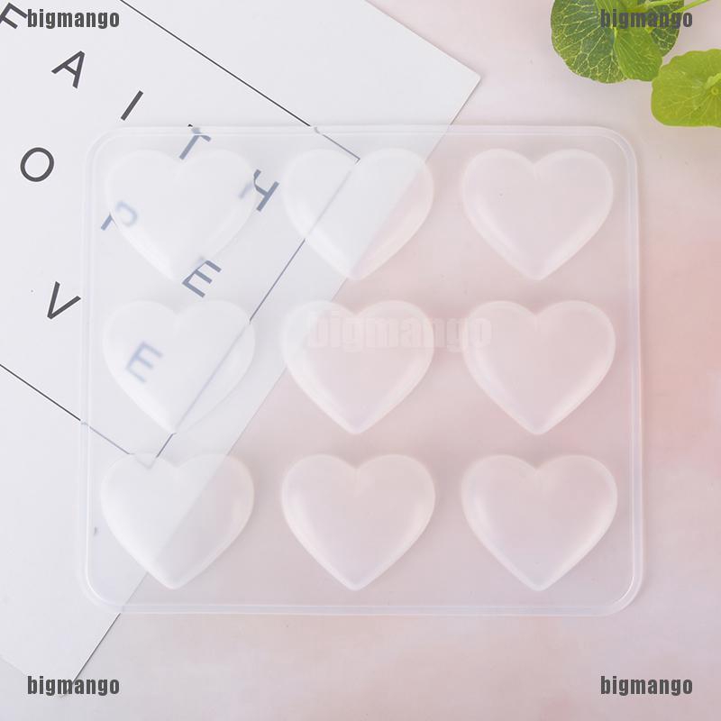 Khuôn Silicone tự làm trang sức hình trái tim