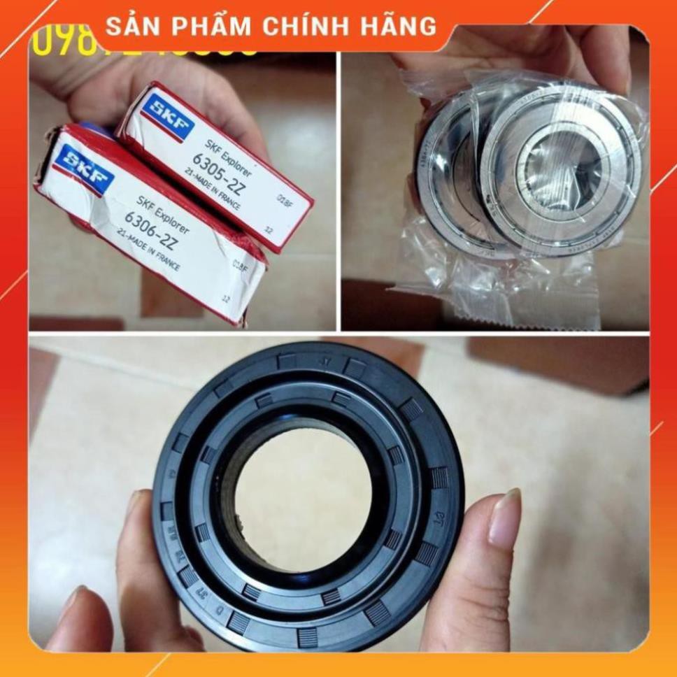 Bộ 2 vòng bi kèm 1 phớt chắn nước máy giặt LG hàng hãng