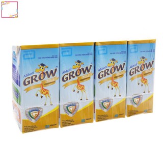 Lốc 4 hộp sữa bột pha sẵn Abbott Grow Gold vani 180ml