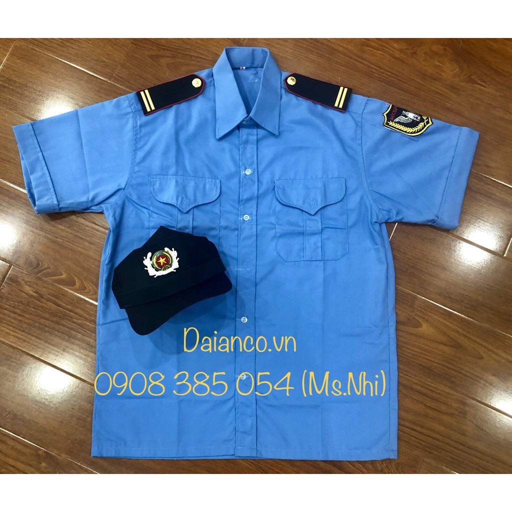 (Combo 3 món) Áo bảo vệ đính kèm cầu vai gạch đồng và nón - Hình thật