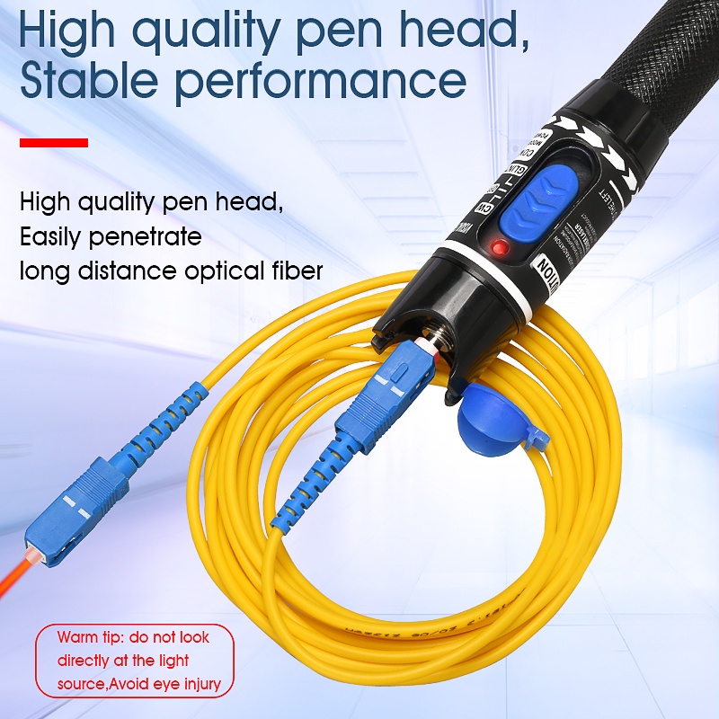 Máy đo công suất sợi quang -70 ~ + 10dBm / - 50 Bộ định vị lỗi tầm nhìn 26dBm Kết hợp bút thử máy đo sợi quang 5km