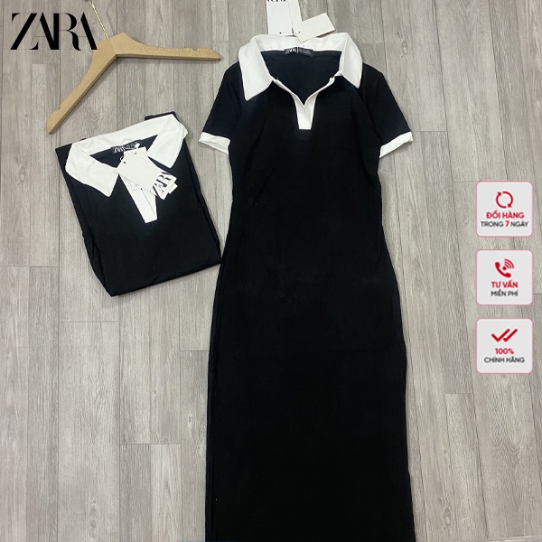 Video-Ảnh Thật Váy Polo ZR Bản Màu Đen Mới Nhất 2022