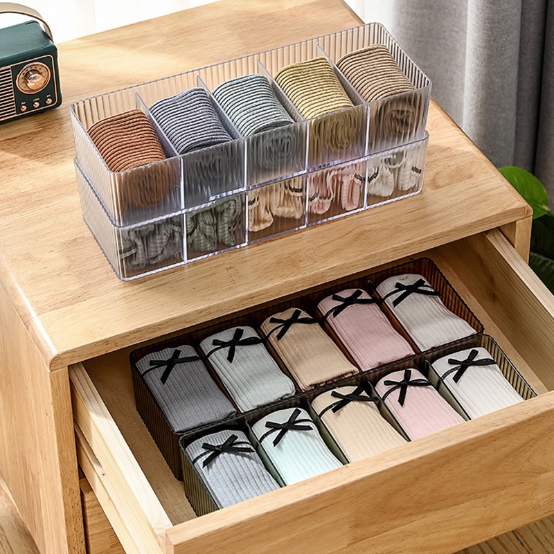 Hộp Đựng Đồ Lót / Vớ Treo Tường Chia Ngăn Tiện Lợi