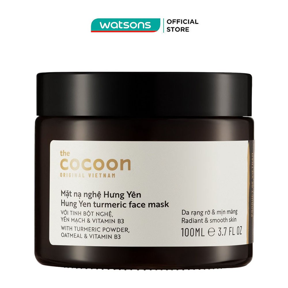 Mặt Nạ Nghệ Hưng Yên Cocoon Turmeric Face Mask Giúp Da Rạng Rỡ &amp; Mịn Màng 100ml