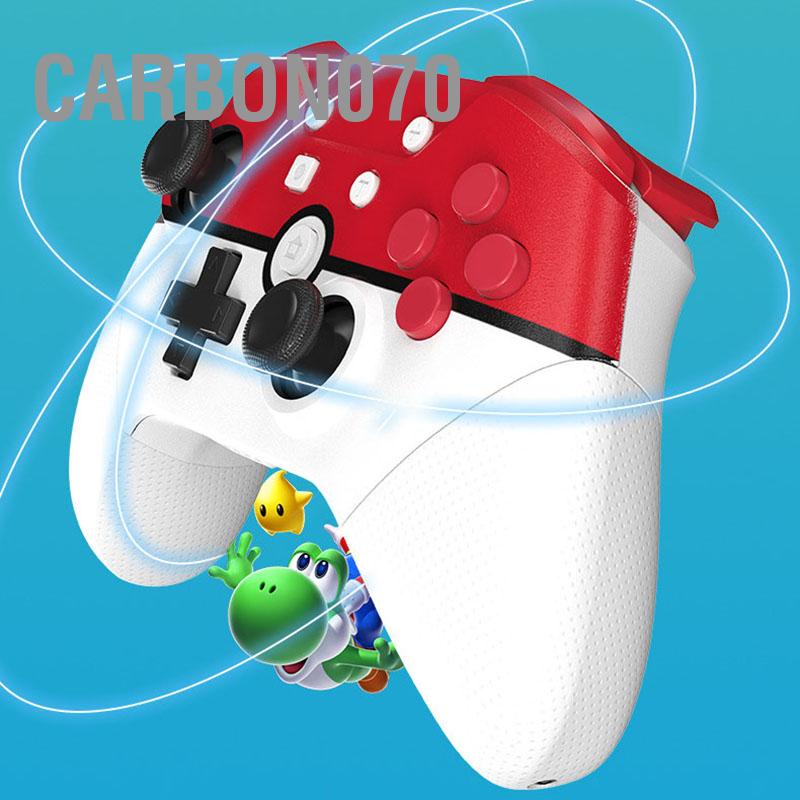 Carbon070 Bluetooth Gamepad NFC Somatosensory Bộ điều khiển trò chơi không dây rung động cơ kép với Cần 3D cho Công tắc
