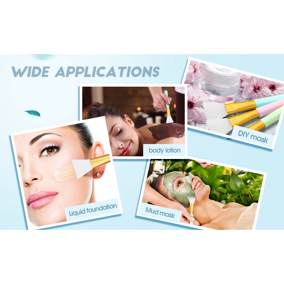 Cọ Silicone Mềm Dùng Đắp Mặt Nạ Dưỡng Da Tiện Dụng
