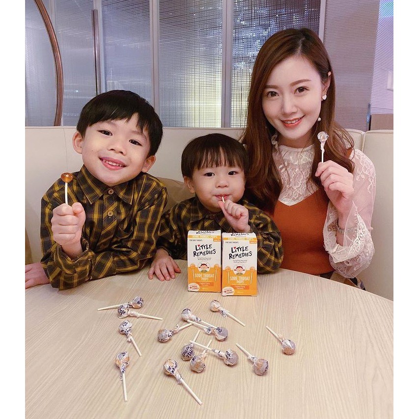 Kẹo mút mật ong Little Remedies - hộp 10 cây - USA