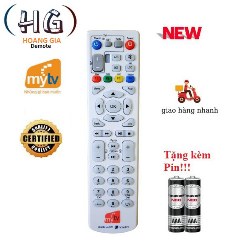 Điều khiển đầu thu MyTV- Hàng tốt 100%