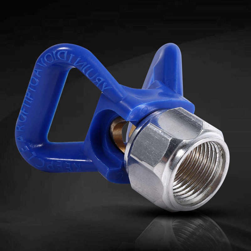 【Shop Recommendation】Airless Paint Spray Sprayer Gun Tip Guard Nozzle Seat Replacement Universal Tool Blue New