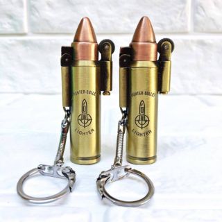 Bật lửa khò gas đá hình viên d.an móc khóa (kim loại)