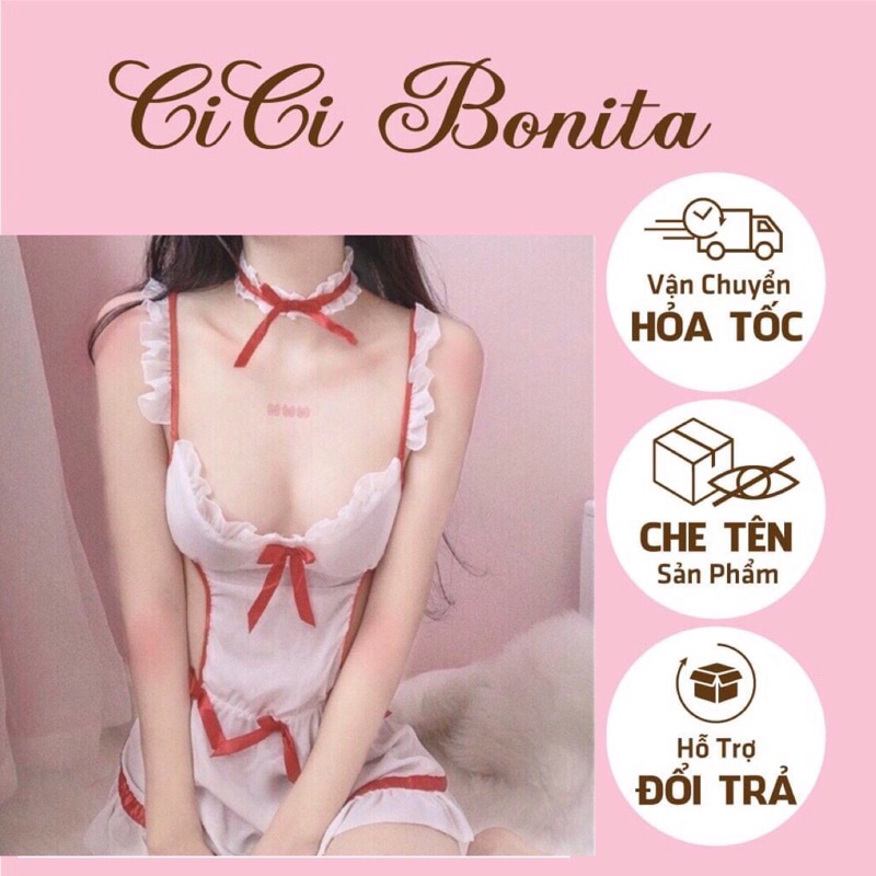 Cosplay cô hầu gái/cô ý tá, tiểu thư ngọt ngào CP54 CICI BONITA- Ship Hỏa Tốc HCM