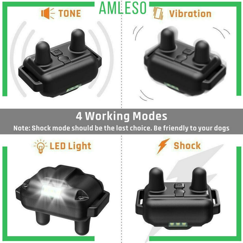 Vòng Cổ Shock Điện + Điều Khiển Cho Huấn Luyện Thú Cưng