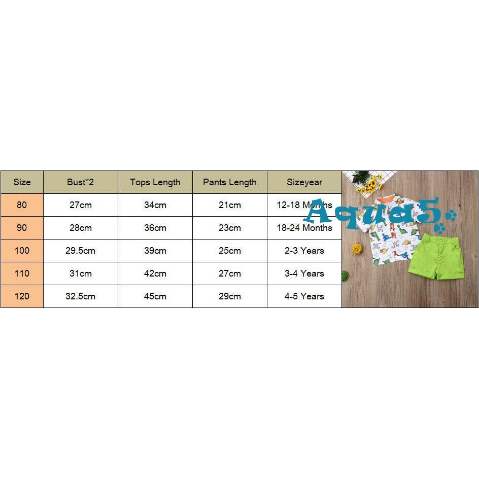 Set áo thun tay ngắn & quần ngắn cho bé trai 1-5 tuổi