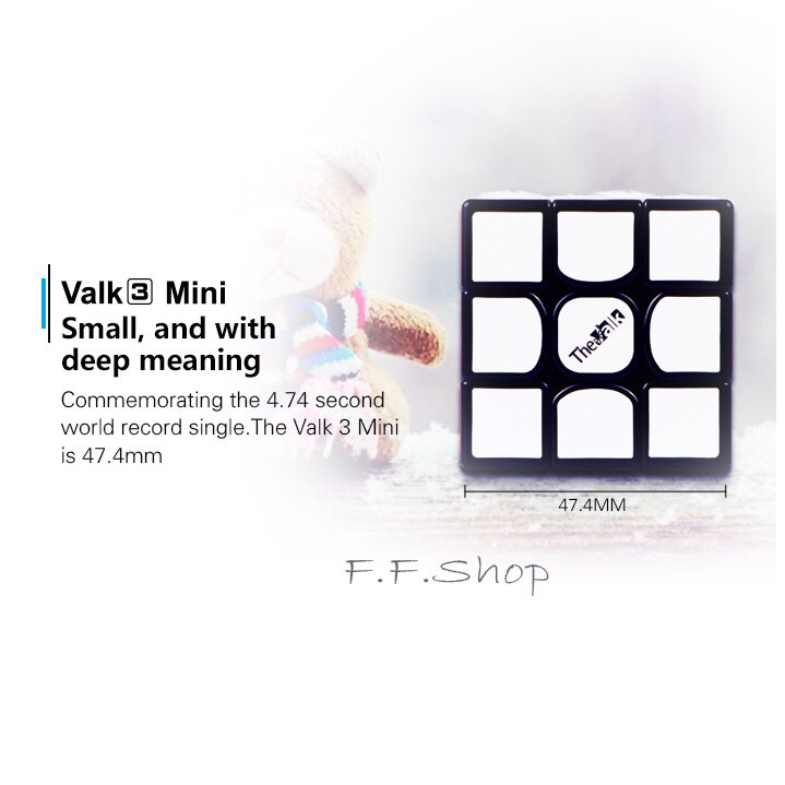 Qiyi Valk3 Mini 3x3x3 Speed Cube The valk 3 mini 3x3 rubik's cube puzzle toys