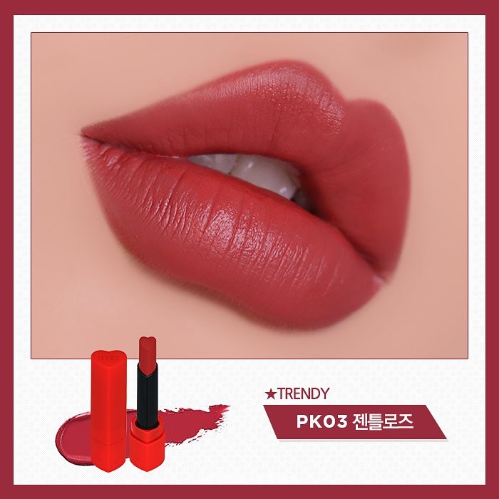 Son lì Hàn Quốc Holika Holika Heartcrush Lipstick Comfort Velvet cấp ẩm mềm mịn lâu trôi 1,8g