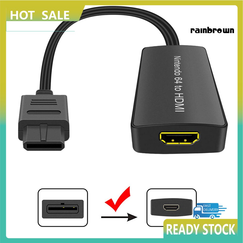 Cáp Kết Nối Rxl / 1080p Hd Cho Nintendo 64 / Snes / Gc Sang Hdmi