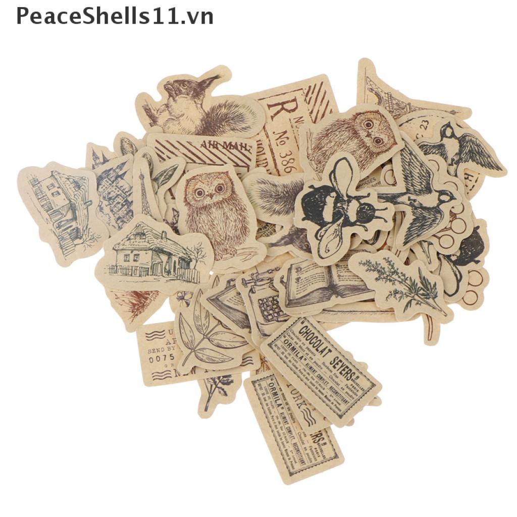 [PeaceShells11] 46 Sticker Dán Trang Trí Album Ảnh Tất Cả Mọi Thứ Trong Thế Giới