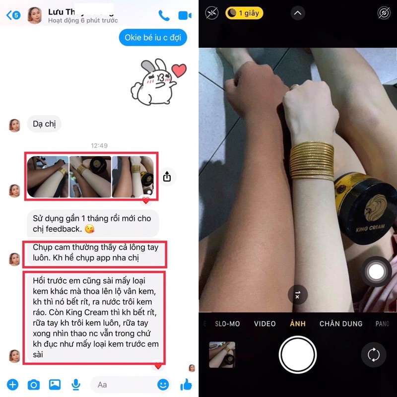 KEM BODY  KING CREAM Hoàng gia Dát Vàng