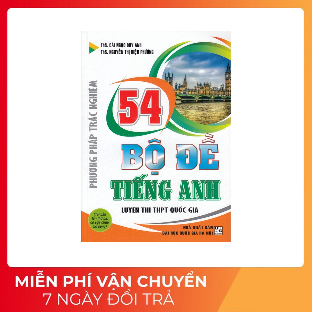 Sách - 54 bộ đề tiếng anh phương pháp trắc nghiệm