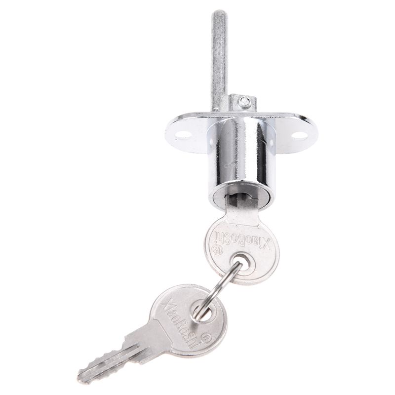 Ổ Khóa Ngăn Kéo Tủ Bằng Kim Loại Đường Kính 19mm Kèm 2 Chìa Khóa
