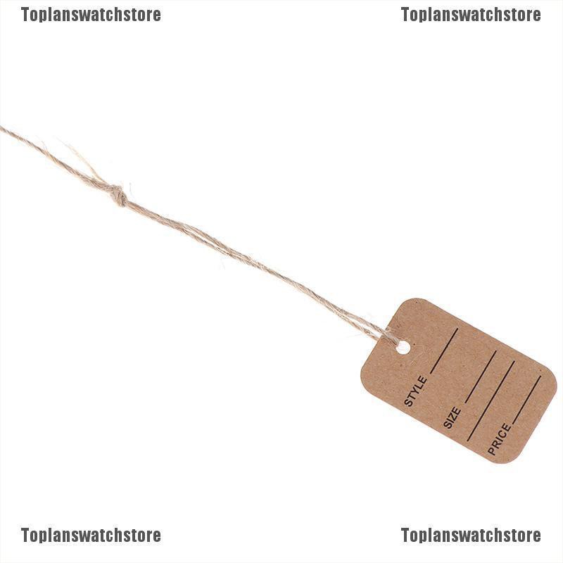 [TOPL] Set 100 Nhãn Giấy Để Trưng Bày Tiệc Cưới Kèm Dây