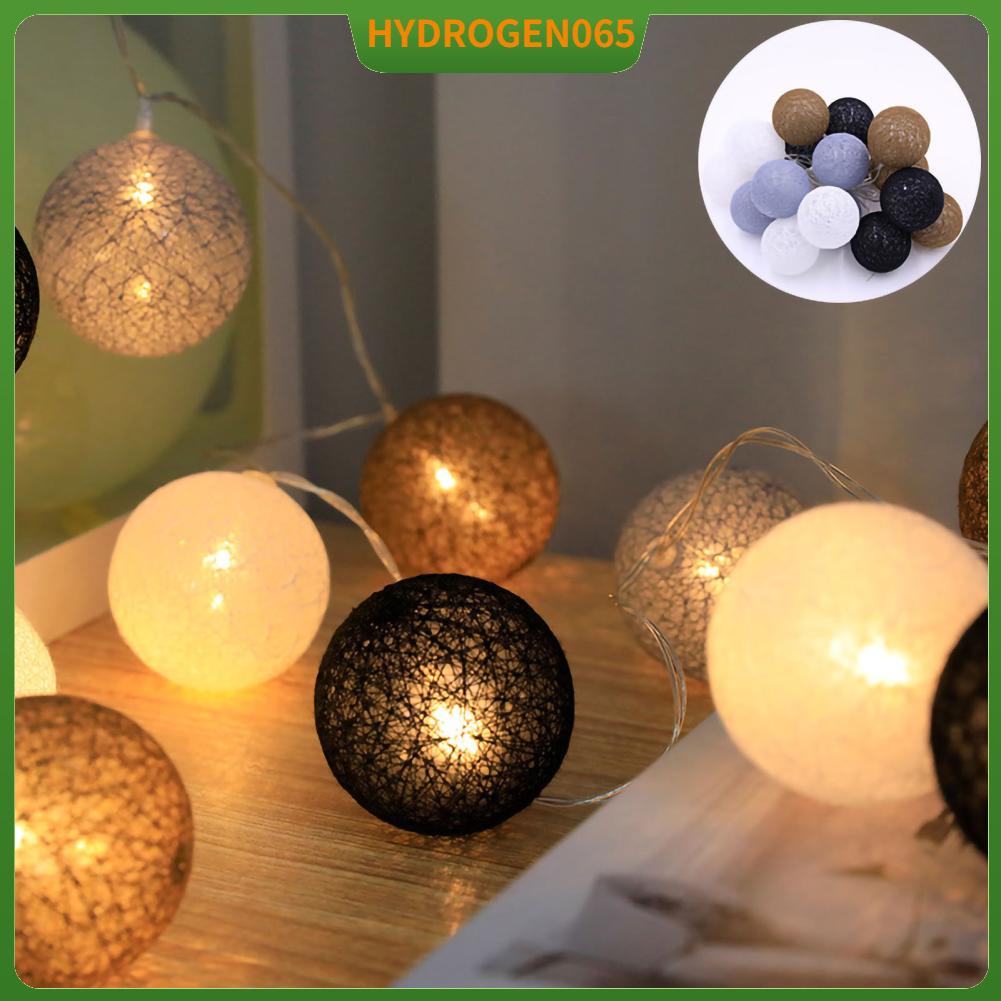 Hydrogen065 Đèn màu LED Bóng nhựa Giáng sinh Năm mới dây nhấp nháy để trang trí