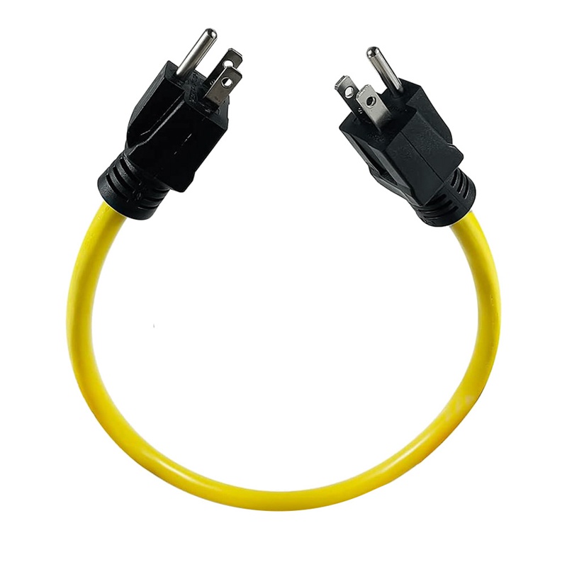 Set 2 Dây Cắm 3 Chấu Mở Rộng 5-15P RV Phích Cắm US 125V 24Inch Chuyên Dụng