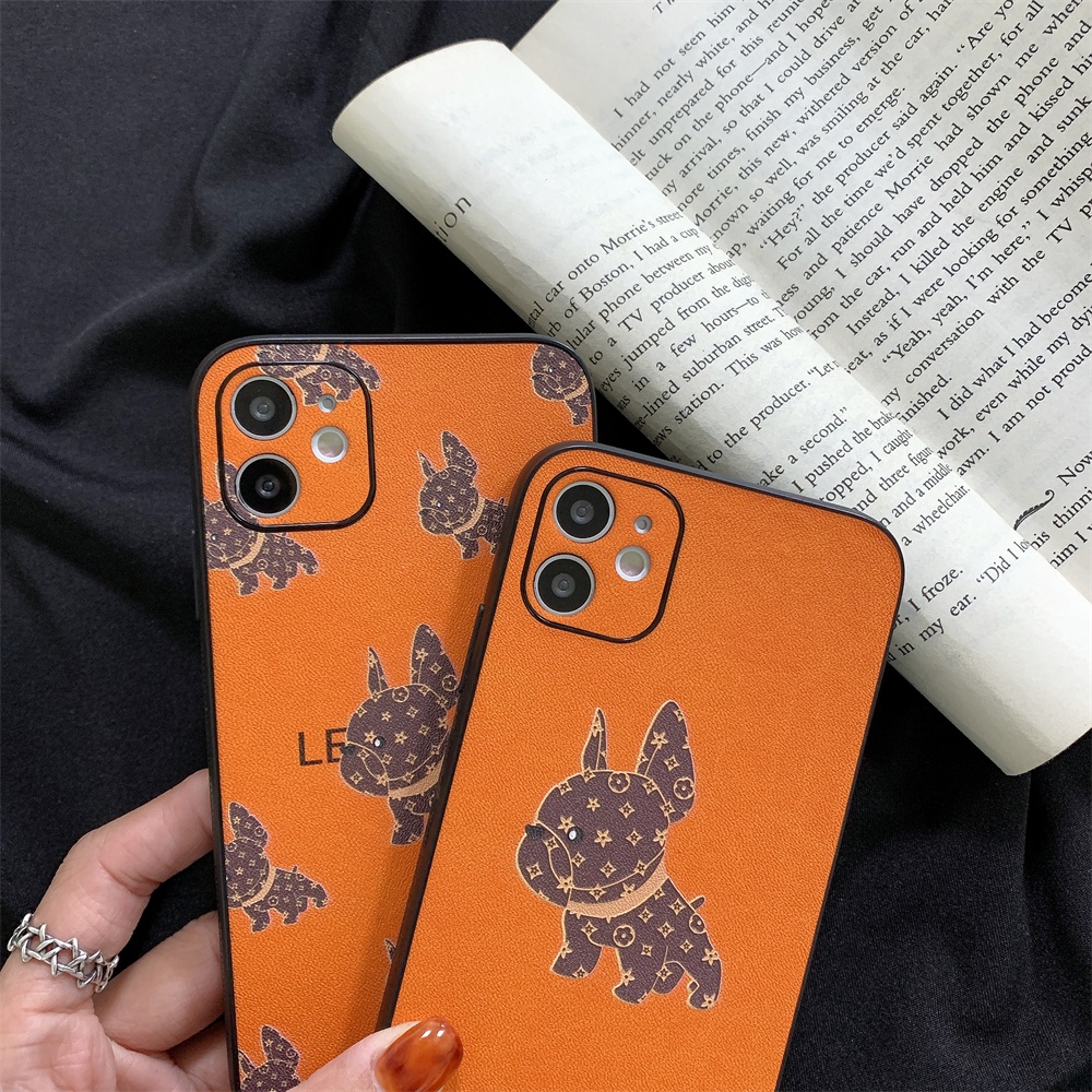 Ốp điện thoại in hình chú cún phong cách retro cho IPhone 12 11 Pro Max XS Max XR X 8 7 Plus
