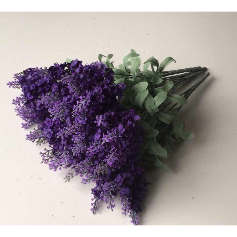 Cành Hoa giả Hoa lụa lavender 10 đầu bông