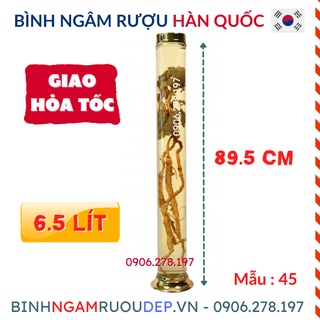 Bình ngâm rượu Hàn Quốc 6.5 Lít Mã : NO45