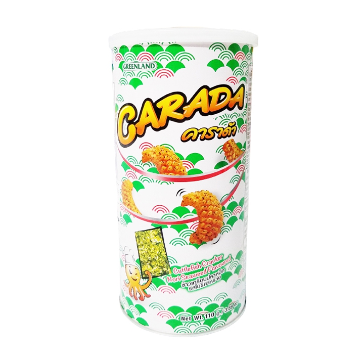 Snack mực vị rong biển Carada Thái Lan hũ 110g