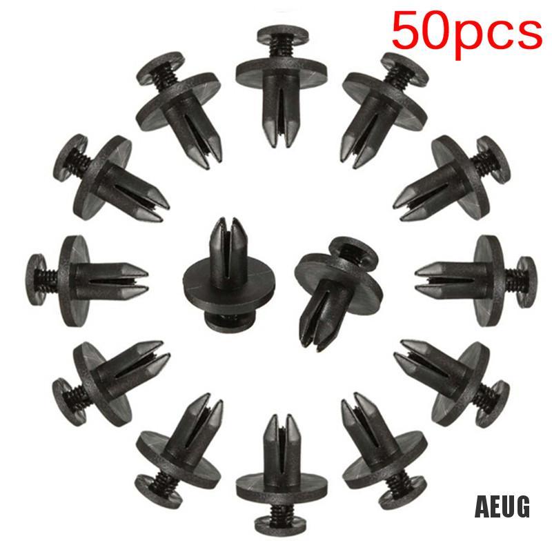 Bộ 50 Đinh Tán Nhựa 6mm Cho Xe Hơi