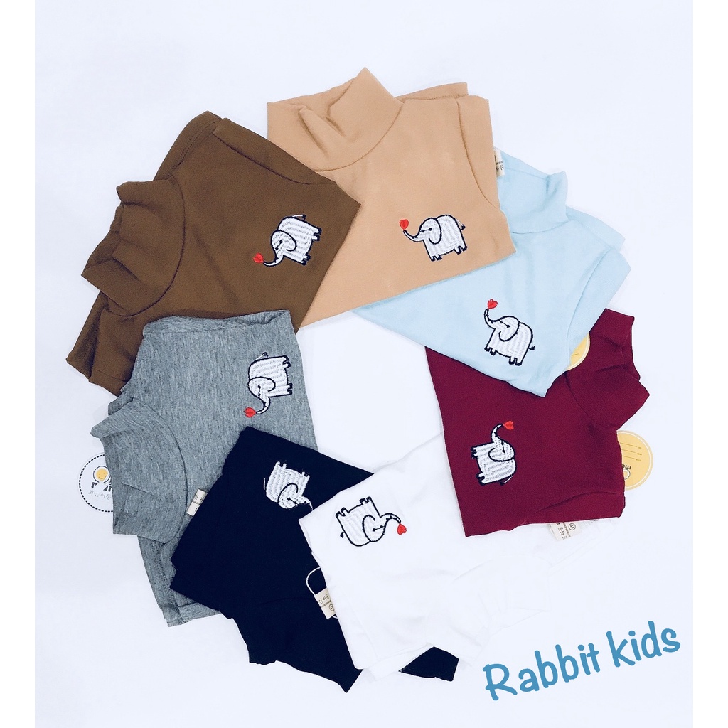Áo Giữ Nhiệt Cho Bé Trai Bé Gái 💝FREESHIP💝 Áo Dài Tay Cổ Cao 3 Phân Trẻ Em Chất Liệu Cotton Zip