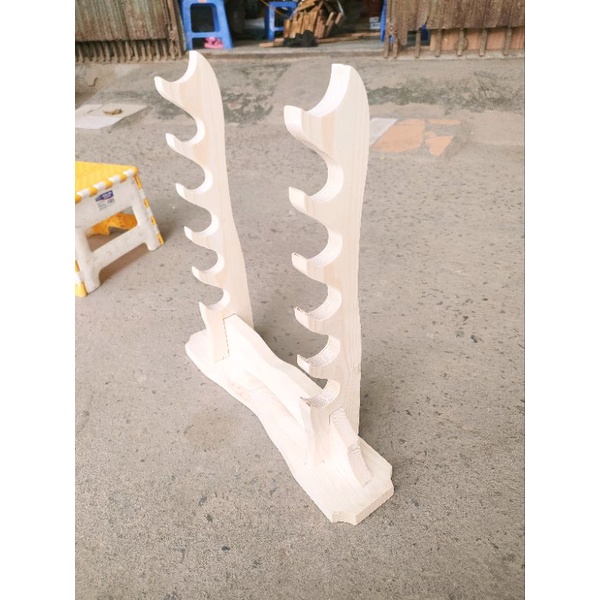 Kệ Sáo Để Bàn 6 Tầng Gỗ Thông