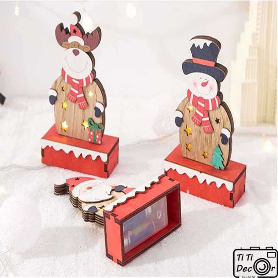 Mô hình ông già noel trang trí nhà cửa, đạo cụ chụp ảnh phông nền chụp ảnh - TiTi Decor