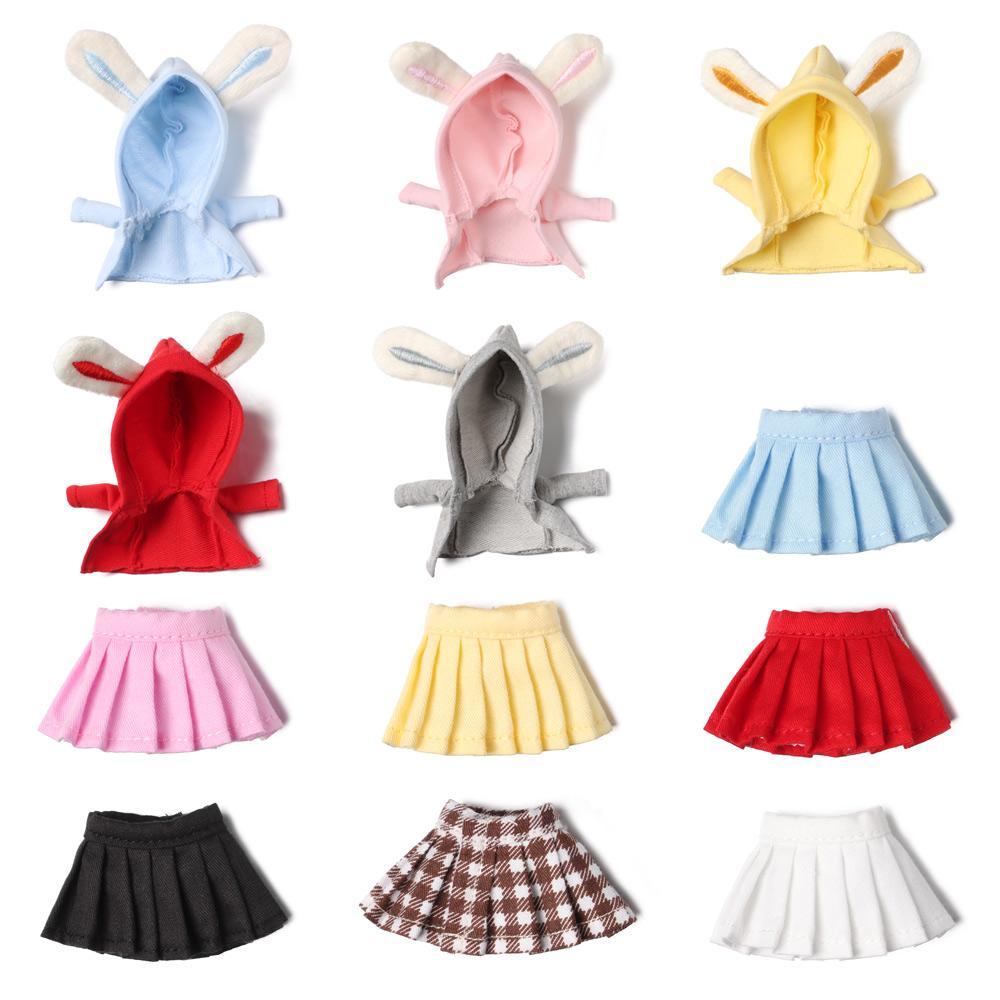 CLEVER Áo Hoodies Làm Thủ Công Cho Búp Bê BJD 1 / 11 1 / 12 12~16cm